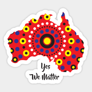 Australian aboriginal art design Sticker